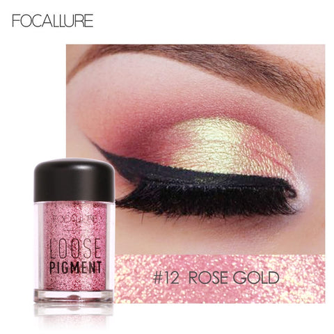 FOCALLURE Glitter Eye Shadow 18 Colors Cosmetic Makeup
