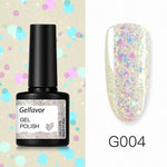 GELFAVOR Gel Nail Polish Glitter/Base-Top coat