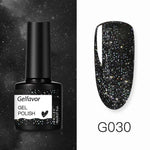 GELFAVOR Gel Nail Polish Glitter/Base-Top coat