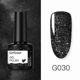 GELFAVOR Gel Nail Polish Glitter/Base-Top coat