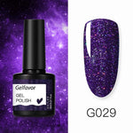 GELFAVOR Gel Nail Polish Glitter/Base-Top coat