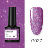 GELFAVOR Gel Nail Polish Glitter/Base-Top coat