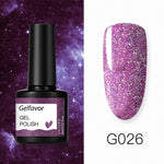 GELFAVOR Gel Nail Polish Glitter/Base-Top coat