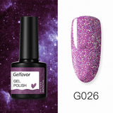 GELFAVOR Gel Nail Polish Glitter/Base-Top coat