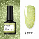 GELFAVOR Gel Nail Polish Glitter/Base-Top coat