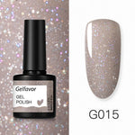 GELFAVOR Gel Nail Polish Glitter/Base-Top coat