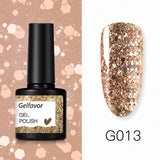 GELFAVOR Gel Nail Polish Glitter/Base-Top coat