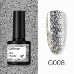 GELFAVOR Gel Nail Polish Glitter/Base-Top coat