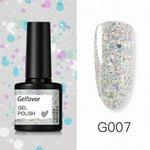 GELFAVOR Gel Nail Polish Glitter/Base-Top coat