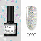 GELFAVOR Gel Nail Polish Glitter/Base-Top coat