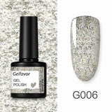 GELFAVOR Gel Nail Polish Glitter/Base-Top coat
