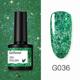 GELFAVOR Gel Nail Polish Glitter/Base-Top coat