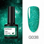 GELFAVOR Gel Nail Polish Glitter/Base-Top coat