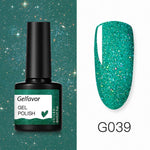 GELFAVOR Gel Nail Polish Glitter/Base-Top coat