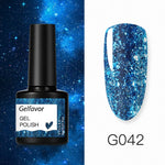 GELFAVOR Gel Nail Polish Glitter/Base-Top coat