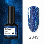 GELFAVOR Gel Nail Polish Glitter/Base-Top coat