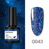 GELFAVOR Gel Nail Polish Glitter/Base-Top coat