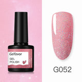 GELFAVOR Gel Nail Polish Glitter/Base-Top coat