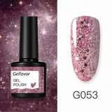 GELFAVOR Gel Nail Polish Glitter/Base-Top coat