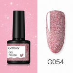 GELFAVOR Gel Nail Polish Glitter/Base-Top coat