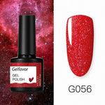 GELFAVOR Gel Nail Polish Glitter/Base-Top coat