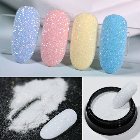 LILYCUTE 1 Box Sugar Nail Glitter Powder