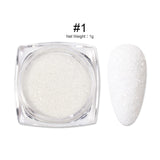 LILYCUTE 1 Box Sugar Nail Glitter Powder