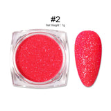 LILYCUTE 1 Box Sugar Nail Glitter Powder