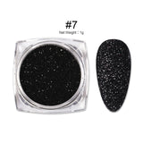 LILYCUTE 1 Box Sugar Nail Glitter Powder