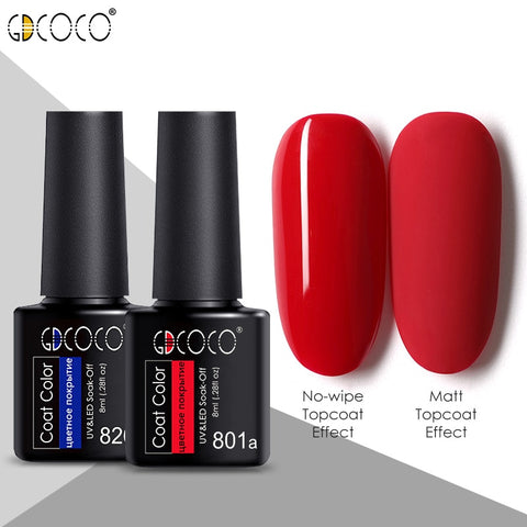 GDCOCO Gel Nail Polish Primer/Top-Base Coat/Color Gel/Reinforce Gel