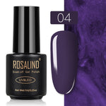 ROSALIND Gel Polish Set Top-Base Coat/Semi Permanent Primer(b)
