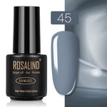 ROSALIND Gel Polish Set Top-Base Coat/Semi Permanent Primer(b)