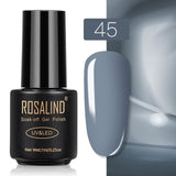 ROSALIND Gel Polish Set Top-Base Coat/Semi Permanent Primer(b)