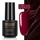 ROSALIND Gel Polish Set Top-Base Coat/Semi Permanent Primer(b)