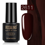 ROSALIND Gel Polish Set Top-Base Coat/Semi Permanent Primer(b)