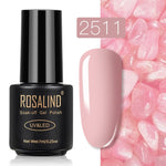ROSALIND Gel Polish Set Top-Base Coat/Semi Permanent Primer(b)