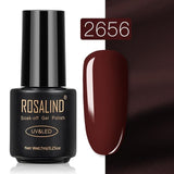 ROSALIND Gel Polish Set Top-Base Coat/Semi Permanent Primer(b)