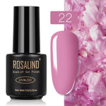 ROSALIND Gel Polish Set Top-Base Coat/Semi Permanent Primer(b)