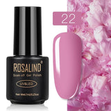 ROSALIND Gel Polish Set Top-Base Coat/Semi Permanent Primer(b)