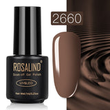 ROSALIND Gel Polish Set Top-Base Coat/Semi Permanent Primer(b)