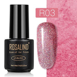 ROSALIND Gel Polish Set Top-Base Coat/Semi Permanent Primer(b)