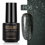 ROSALIND Gel Polish Set Top-Base Coat/Semi Permanent Primer(b)
