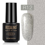 ROSALIND Gel Polish Set Top-Base Coat/Semi Permanent Primer(b)