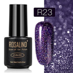 ROSALIND Gel Polish Set Top-Base Coat/Semi Permanent Primer(b)