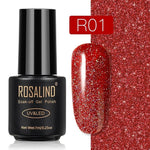ROSALIND Gel Polish Set Top-Base Coat/Semi Permanent Primer(b)