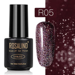 ROSALIND Gel Polish Set Top-Base Coat/Semi Permanent Primer(b)
