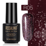 ROSALIND Gel Polish Set Top-Base Coat/Semi Permanent Primer(b)