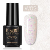 ROSALIND Gel Polish Set Top-Base Coat/Semi Permanent Primer(b)