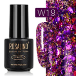ROSALIND Gel Polish Set Top-Base Coat/Semi Permanent Primer(b)