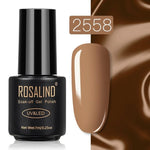 ROSALIND Gel Polish Set Top-Base Coat/Semi Permanent Primer(b)